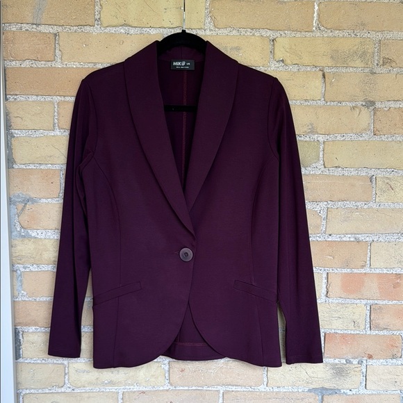 Miik Jackets & Blazers - New Miik Emily Burgundy Blazer